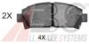 A.B.S. 36866 OE Brake Pad Set, disc brake